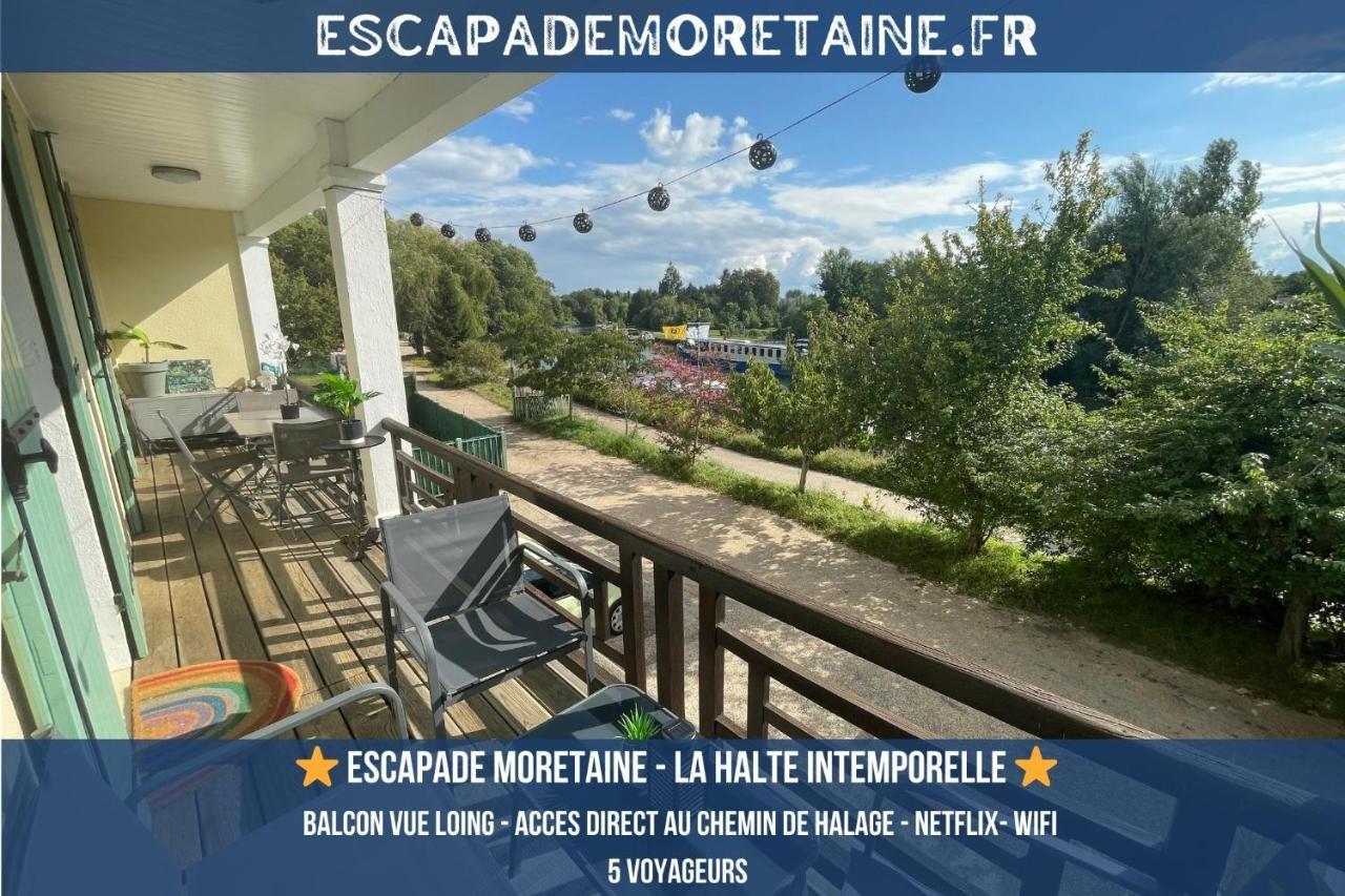 Appartamento T3-Balcon Plein Sud-Acces Direct Au Bord Du Loing Moret-sur-Loing Esterno foto